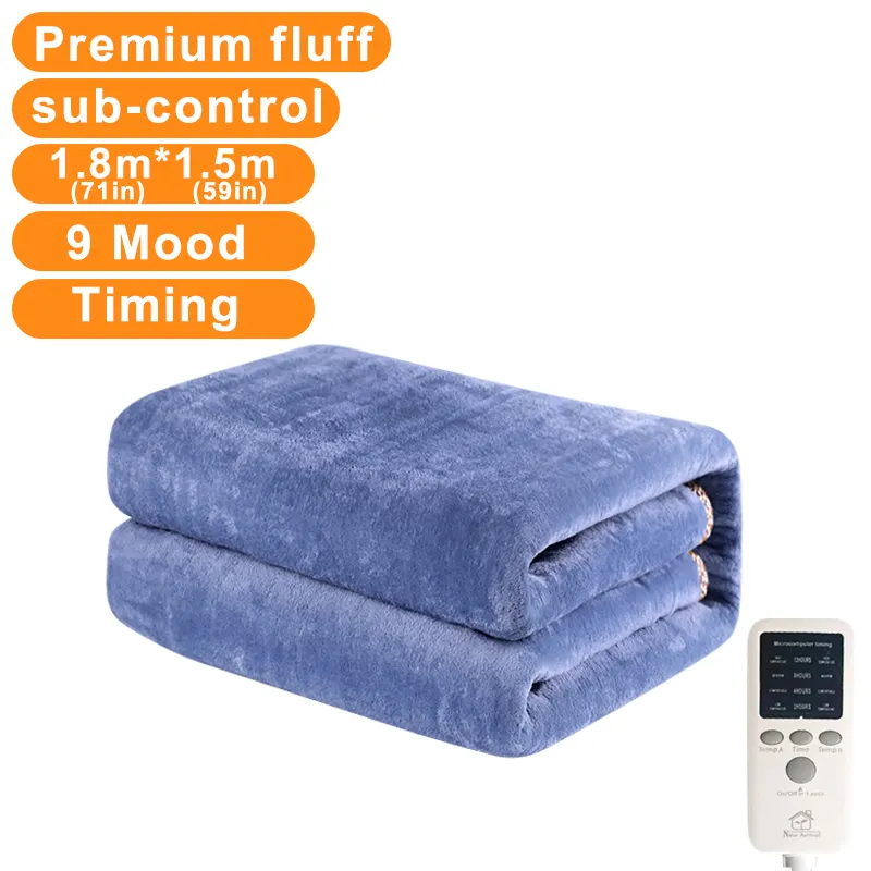1.8m Electric Blanket EU US Heater Warm Mattress Constant Temperature Winter Warm Thickening Heater Heater Carpet Safety