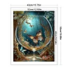 (Stamped/Counted) Butterfly In Glass Bottle In The Woods - 11CT Cross Stitch 40*50cm/15.75*19.69in