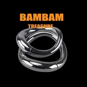 pornhint Pornhint Stainless Steel Curved Magnet Locking Ring For Men, Metal Penis Ring Toss, Penis Decorations, Gift For Him, Mature