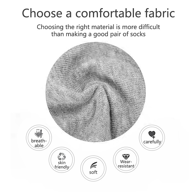 5 Pairs Of Black And White Gray Socks Four Seasons Solid Color Short Tube Invisible Low Socks Sweat-Absorbing 2023 - US $10.49 –P5