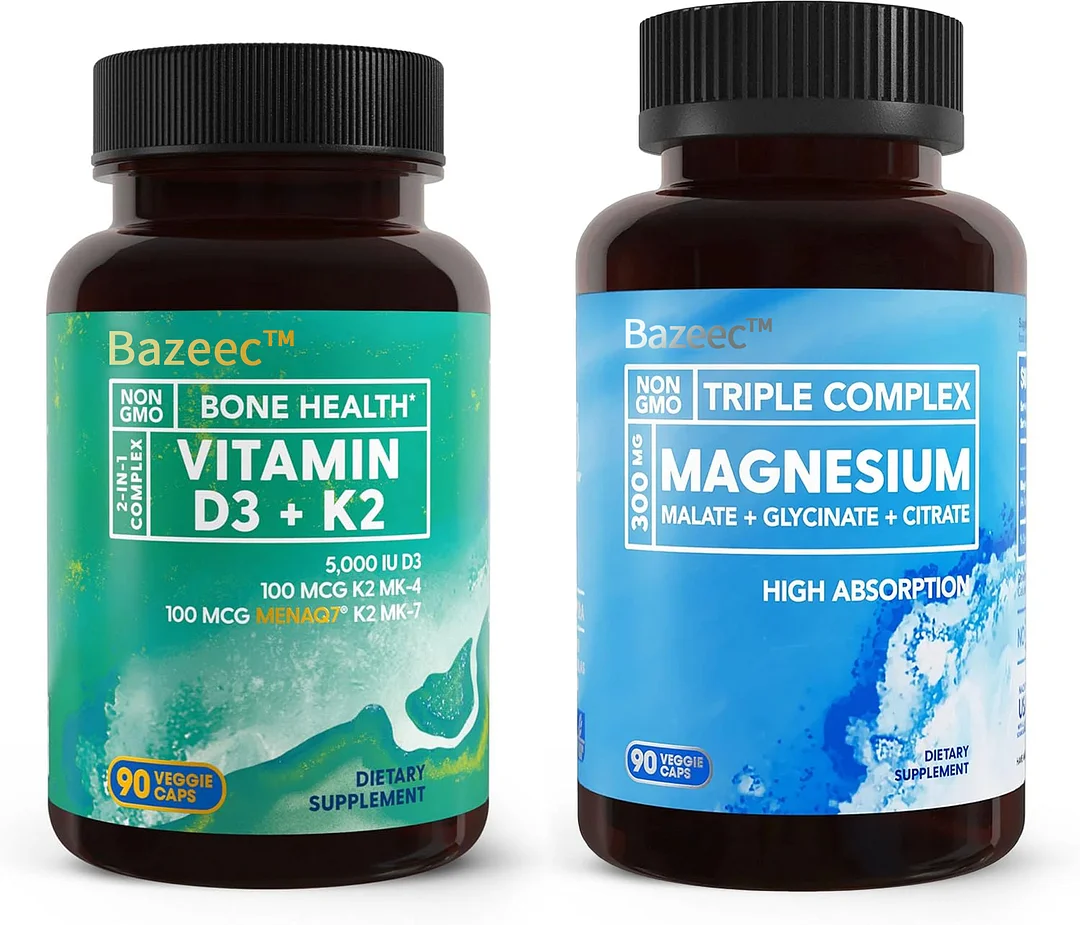 🔥Last Day 49% OFF🔥Bazeec™ Triple Magnesium Complex+Vitamin D3 K2 Capsules