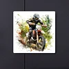 Motorcycle Boy Round Diamond Diamond Painting 30*30cm