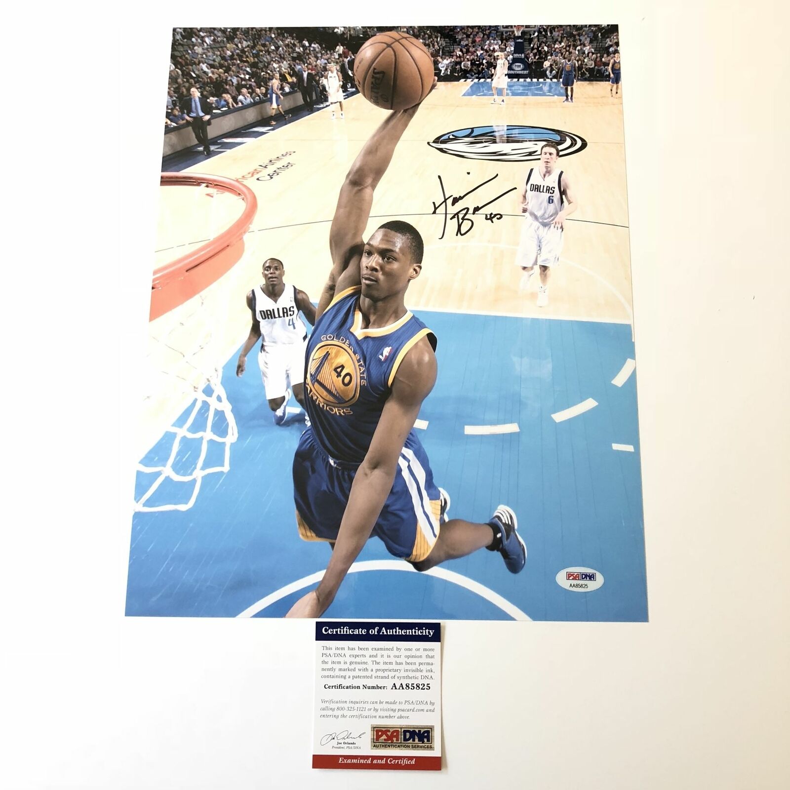 Harrison Barnes signed 11x14 Photo Poster painting PSA/DNA Golden State Warriors Autographed