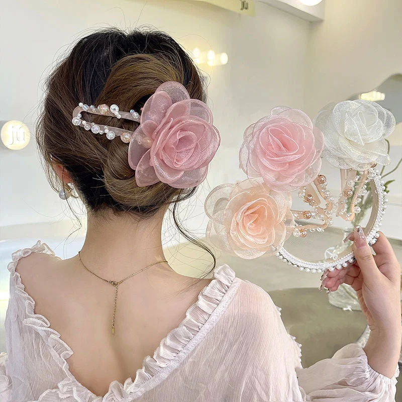 Elegant Flower Hair Clip