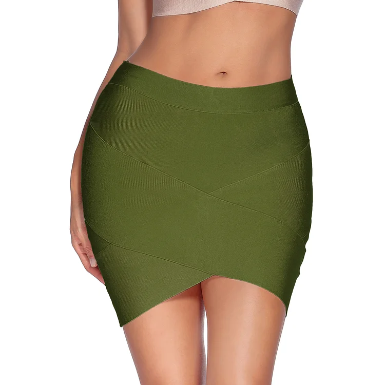 (XS-XL) Bandage Mini Skirt HL230