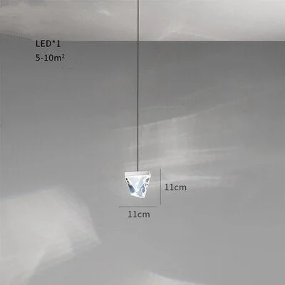 Modern Crystal LED Pendant Lights Fashion Iron Bedroom LED Pendant Lamp Living Room Kitchen Hanging Lamp Home Deco Light Fixture