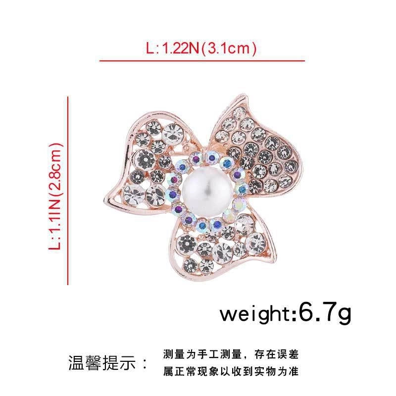 Elegant Glam Pin Heart Shape Flower Bow Knot Alloy Plating Artificial Pearls Women’s Brooches