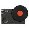 Small Vinyl Record Player Retro Bluetooth Wireless Clock Speaker