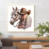 Diamond Painting-DIY Full Round Drill Western Cowboy Doll