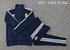 Joyfball 2024/2025 Real Madrid Long Zipped Jacket Royal Blue Soccer Jersey 1:1 Thai Quality 