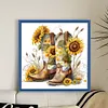 Sunflowers And Boots-11CT Stamped Cross Stitch 40*40cm/15.75*15.75in tapestrymarket