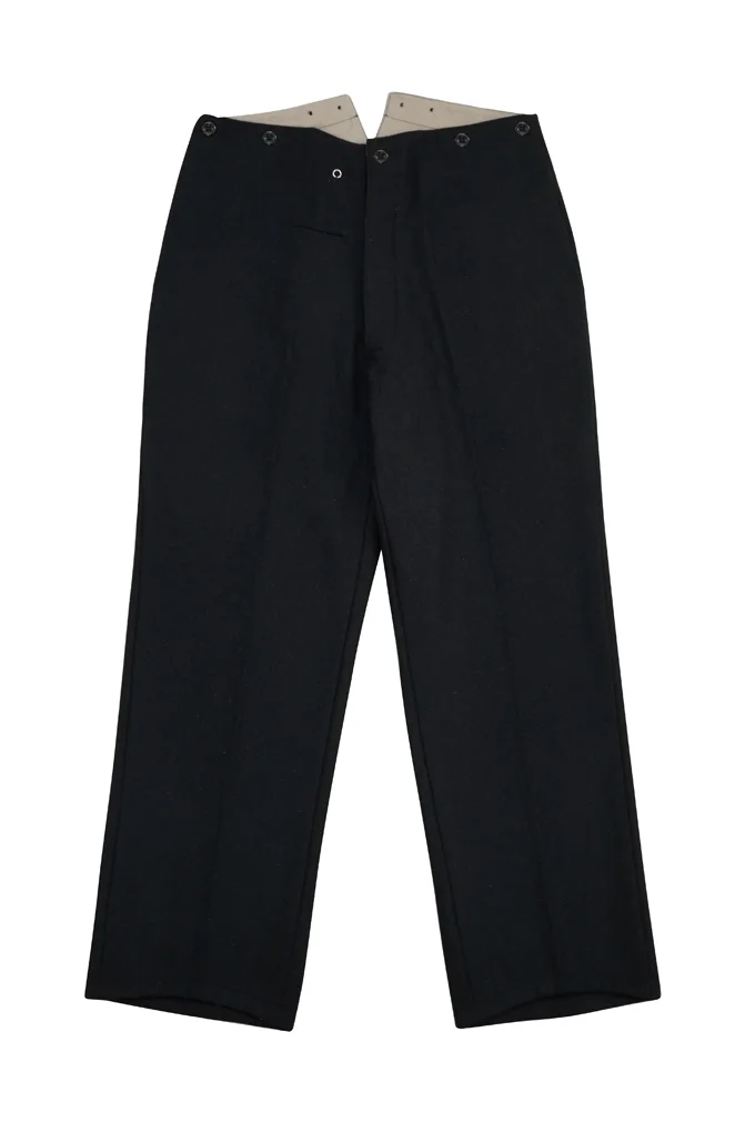   SA German Black Wool Service Trousers German-Uniform