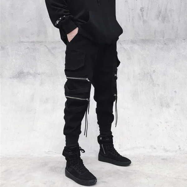 Multi-zip pocket pants Techwear Shop