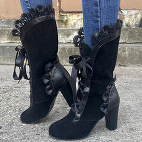 Lace Lace Boots