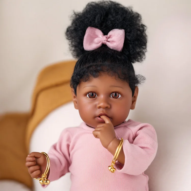 [90Days Lowest Price]Babeside Quiet Reborn Baby Shirley 20'' African American Toddler Girl Best Gift for Kids
