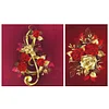 2 PCS Rose - Full Embroidery 3 Strands 11CT Stamped Cross Stitch - 40*58CM