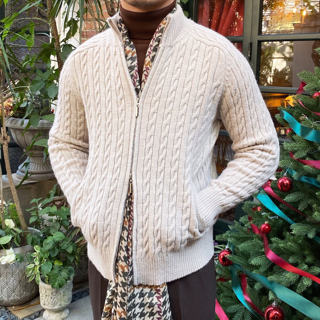 Men's Retro British Style Casual Cardigan