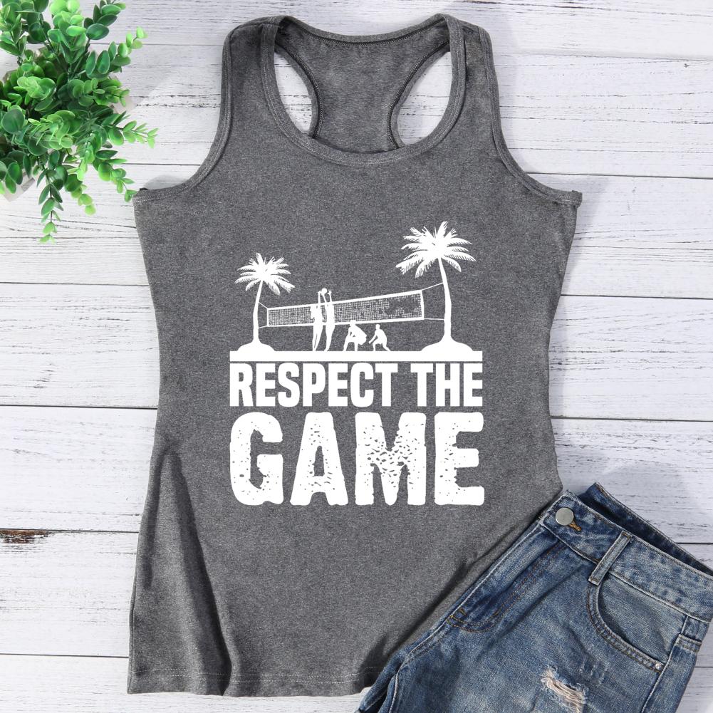 Funny Saying Respect The Game Vest Top-Guru-buzz