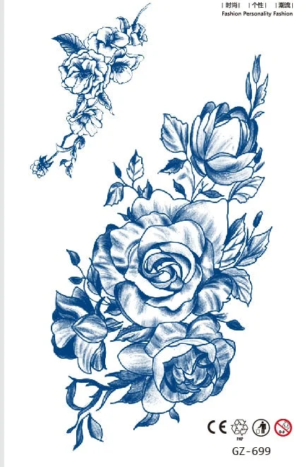 Temporary Tattoo Sticker Cute Tooth Fairy Butterfly Angel Juice Ink Lasting Waterproof Girl Chest Face Neck Realistic Fake Tatoo