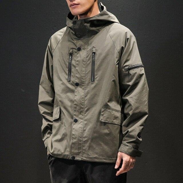 Men windbreaker fashion army tactical men streetwear coat jackets - VSMEE