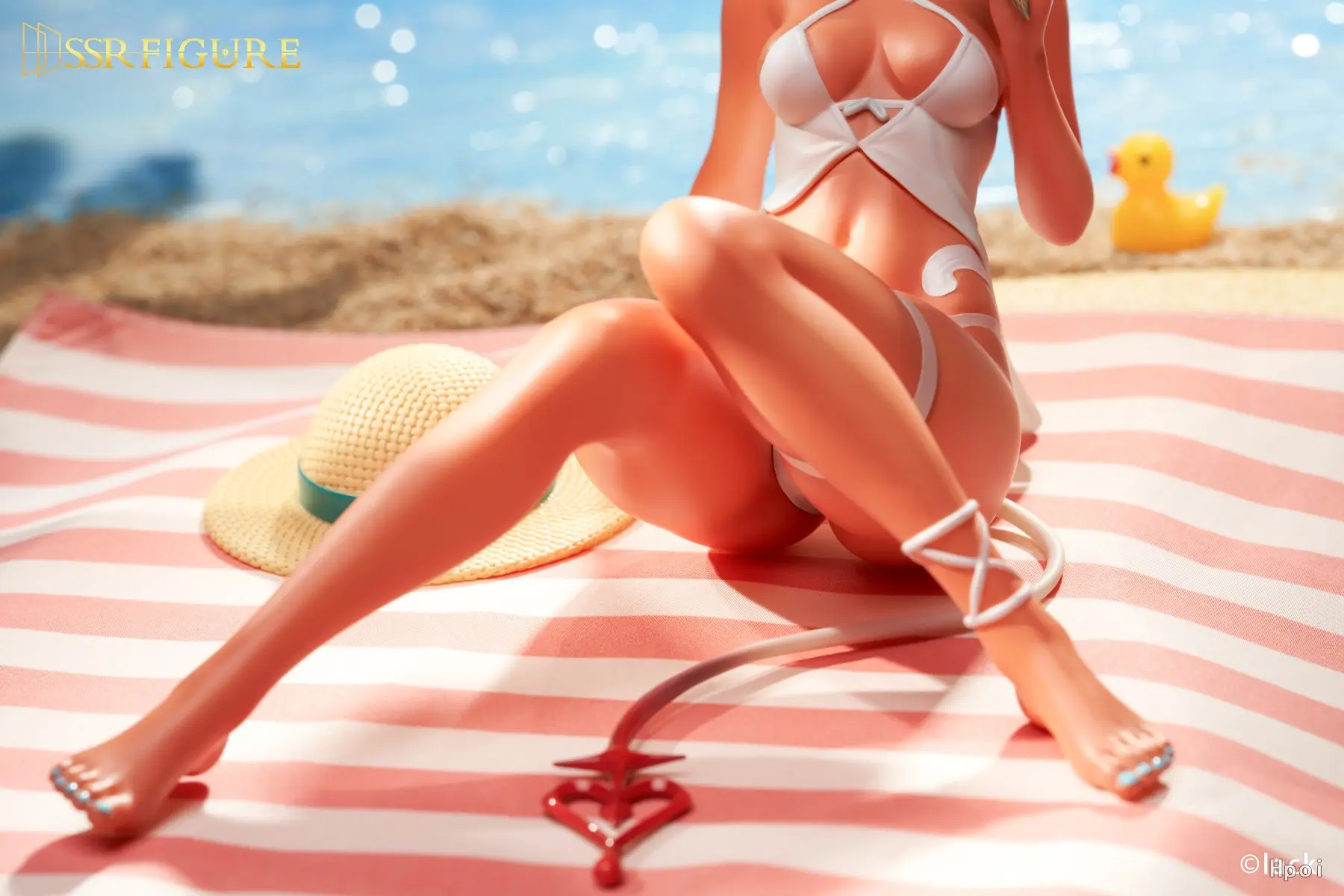 SSR FIGURE - Original SSR Figure Caffeine-chan & Dark Elf Dancer Summer Ver. (Licensed) PVC-