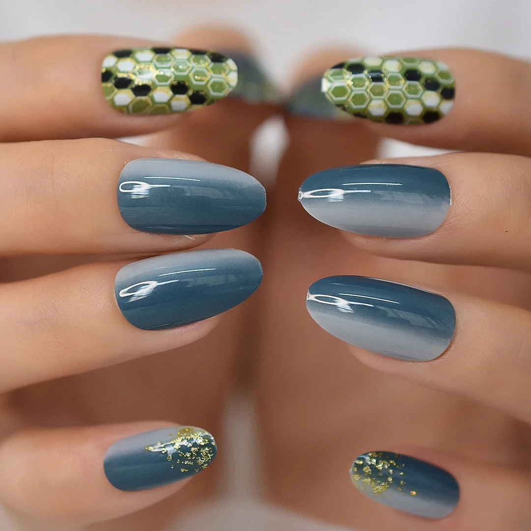 Extra Long Coffin All Black Nails Gel Tips Decoration Nails False Hand Dummy Press On Nail Nails Fingernails Wholesale Clean-Nail Inspo