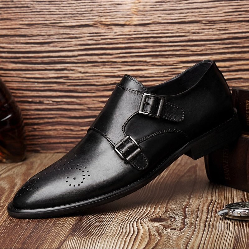 Men Oxford Shoes genuine leather Classic Style Formal Man Dress Business Office Wedding party Lace Up Pointed Toe Men Shoes