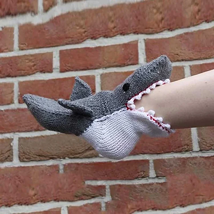 Shark Knitted Warm 3D Floor Socks The Cold Blanket