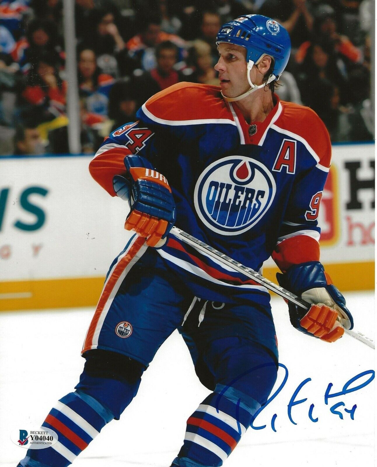 Ryan Smyth signed Edmonton Oilers 8x10 Photo Poster painting autographed 4 BAS Beckett