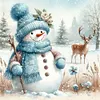 Snowman - Square AB Drills Diamond Painting(45*45cm)