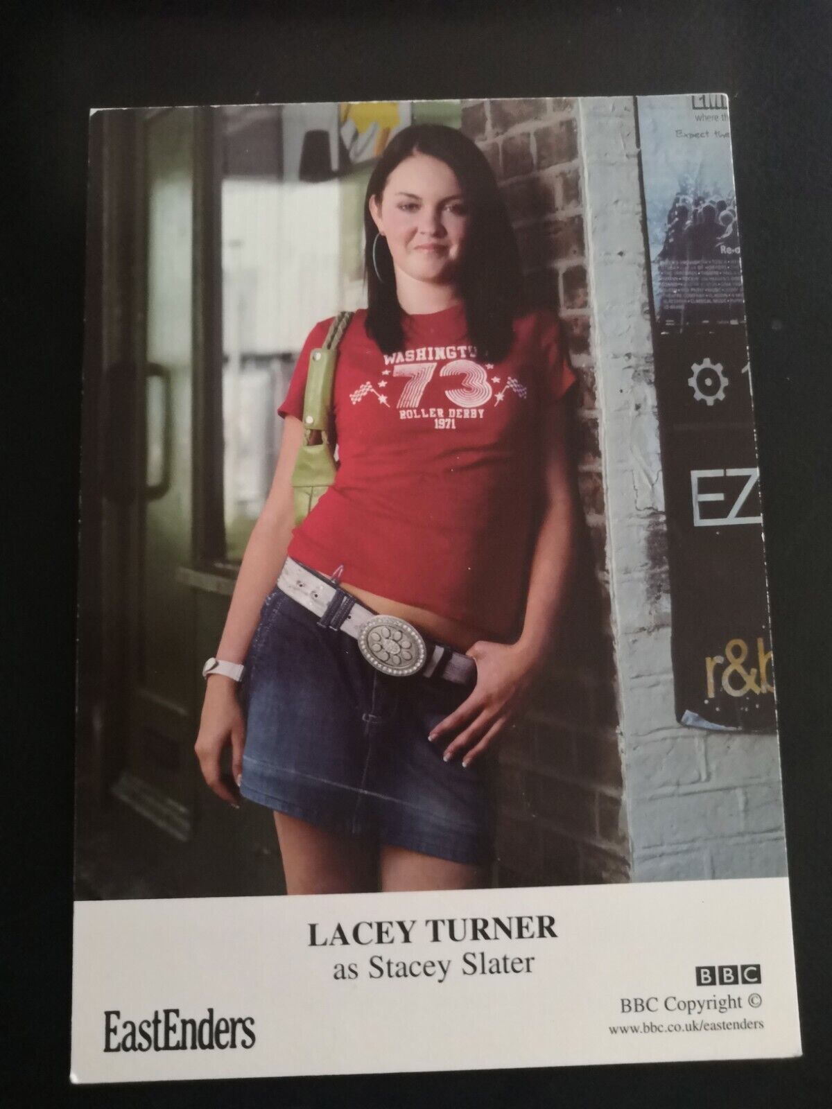 EASTENDERS UNSIGNED CAST CARD OF LACEY TURNER