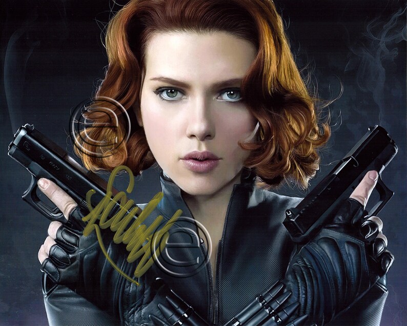 Scarlett Johansson Black Widow Autographed Signed Photo Poster painting 8 x 10 print Photo Poster painting picture poster wall art autograph