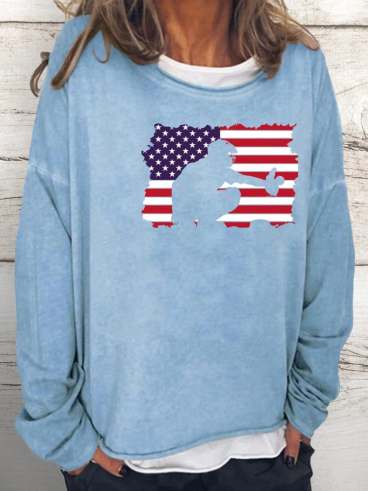 baseball Women Loose Sweatshirt-Annaletters