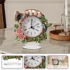 DIY Butterfly Hummingbird Acrylic Diamond Painting Clock Desktop Ornaments