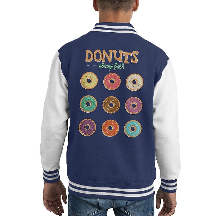 Donuts Always Fresh Kid's Varsity Jacket