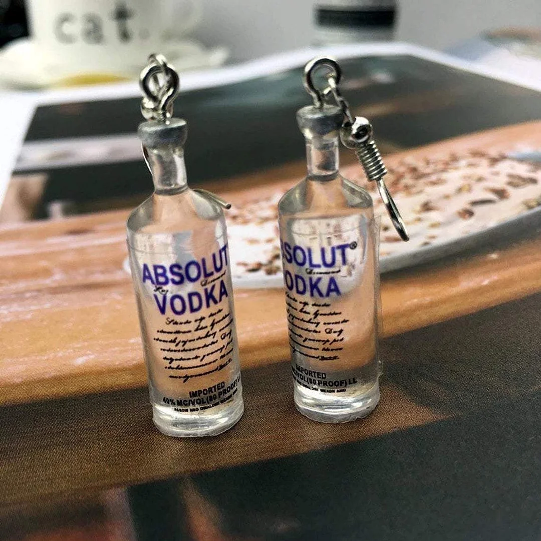 Absolute Vodka Handmade Earrings