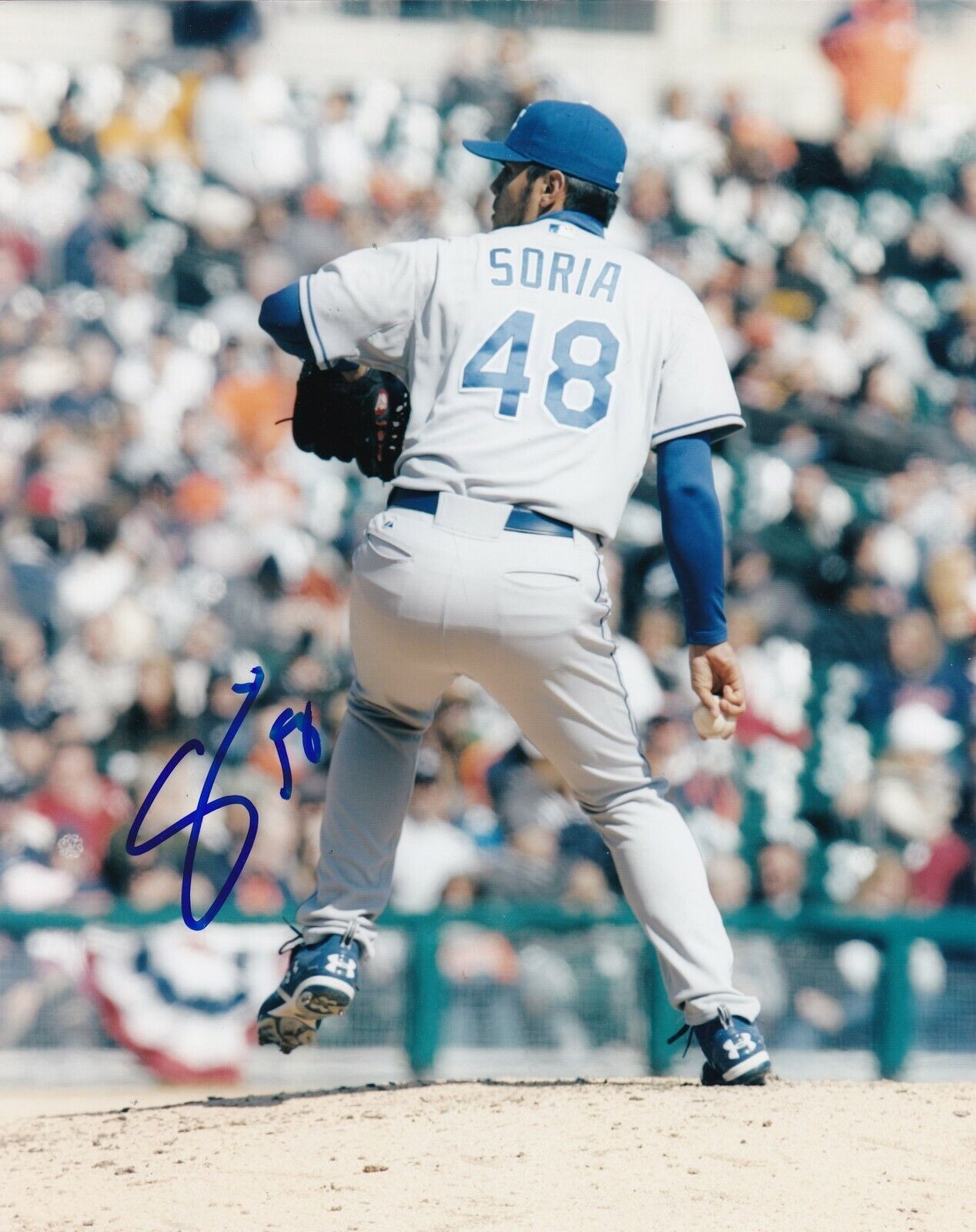 JOAKIM SORIA KANSAS CITY ROYALS ACTION SIGNED 8x10