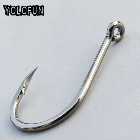 Pornhint 50pcs/ Lot octopus Fishing Hooks High Carbon Chmical Sharpen Barbed Circle Hook Tackle Set 5C Point Hardness Supplier Fishhooks