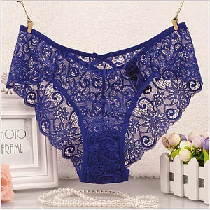 Seamless sexy sexy lace hollow men's underwear