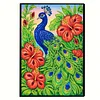 Peacock 5D DIY Diamond Art Painting Notebook Kit 50 Pages A5 Rhinestone Art Painting Notebook Kit for Adults Beginners Holiday Birthday Gift