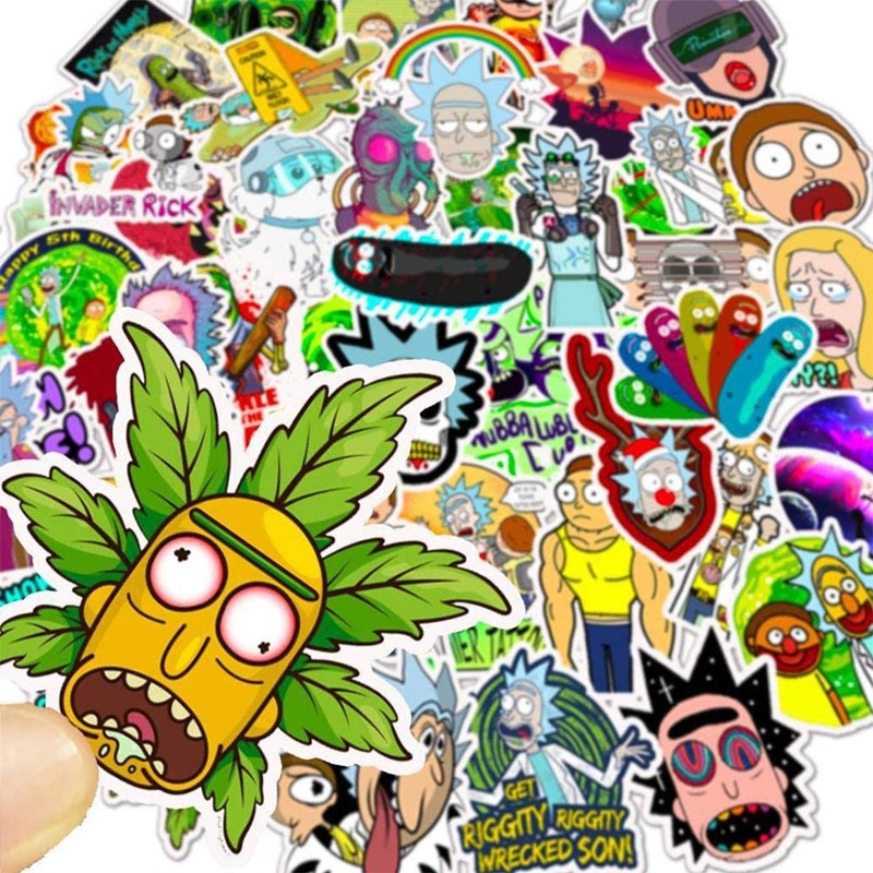 

Cartoon Stickers Suitcase Guitar Personalized Decorative Stickers, 501 Original