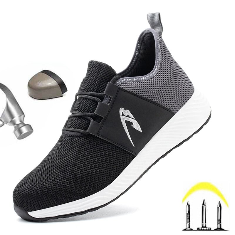 Work Safety Men Shoes Anti-Smashing Working Male Sneakers Indestructible Men's Casual Shoes Lightweight Safety Ankle Boots 2021