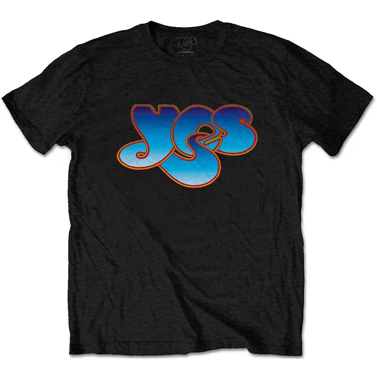 YES Attractive T-Shirt, Classic Blue Logo