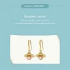  Yellow Bee Drop Earrings  925 Sterling Silver