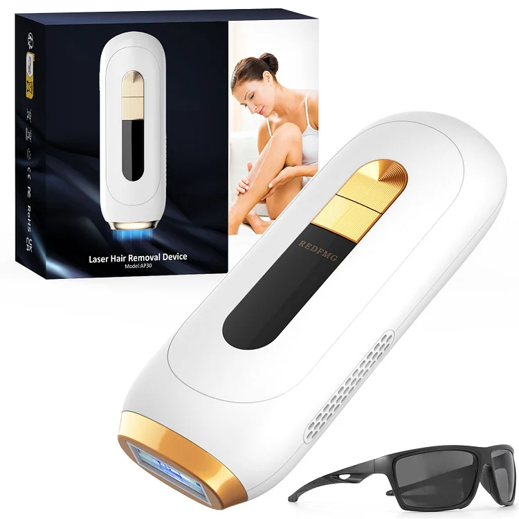 REDFMG Laser Hair Removal for Women and Men, Painless Gentle Hair Removal, 999,990 Flashes Safe and Long-Lasting