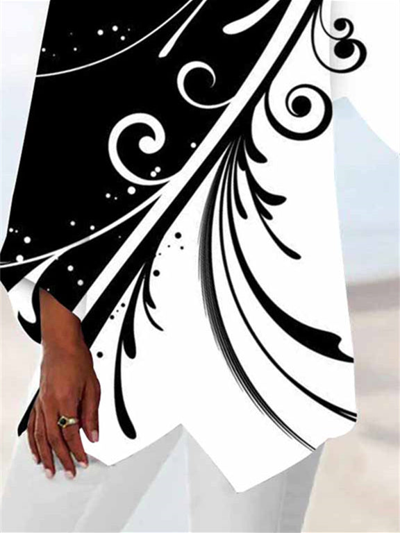 Women Half Sleeve V-neck Solid Color Dress