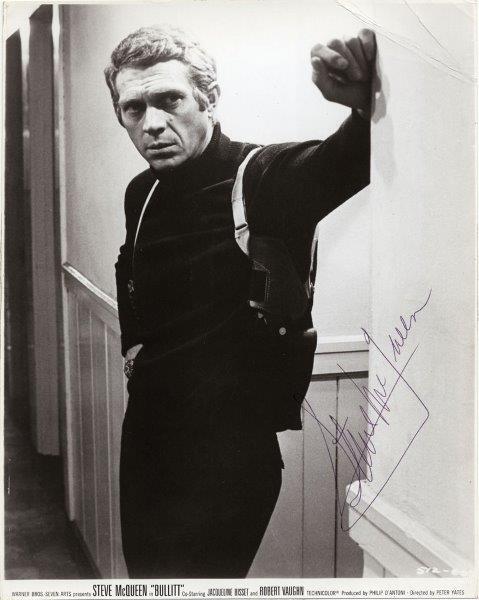 REPRINT - STEVE MCQUEEN Autographed Signed 8 x 10 Photo Poster painting Poster RP Man Cave