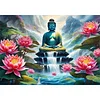 Buddha Statue 5d DIY Diamond Art Malerei Kits für Zuhause Wanddekoration 19,69 x 13,78 Zoll