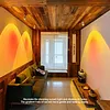 Sunset Lamp Ceiling Spotlgiht Lighting Surface Mount Entryway Photo Painting Wall Sconces Angle Adjustable Red Halo Rotatable Ceiling Lamps for Bedroom Living Room Decor
