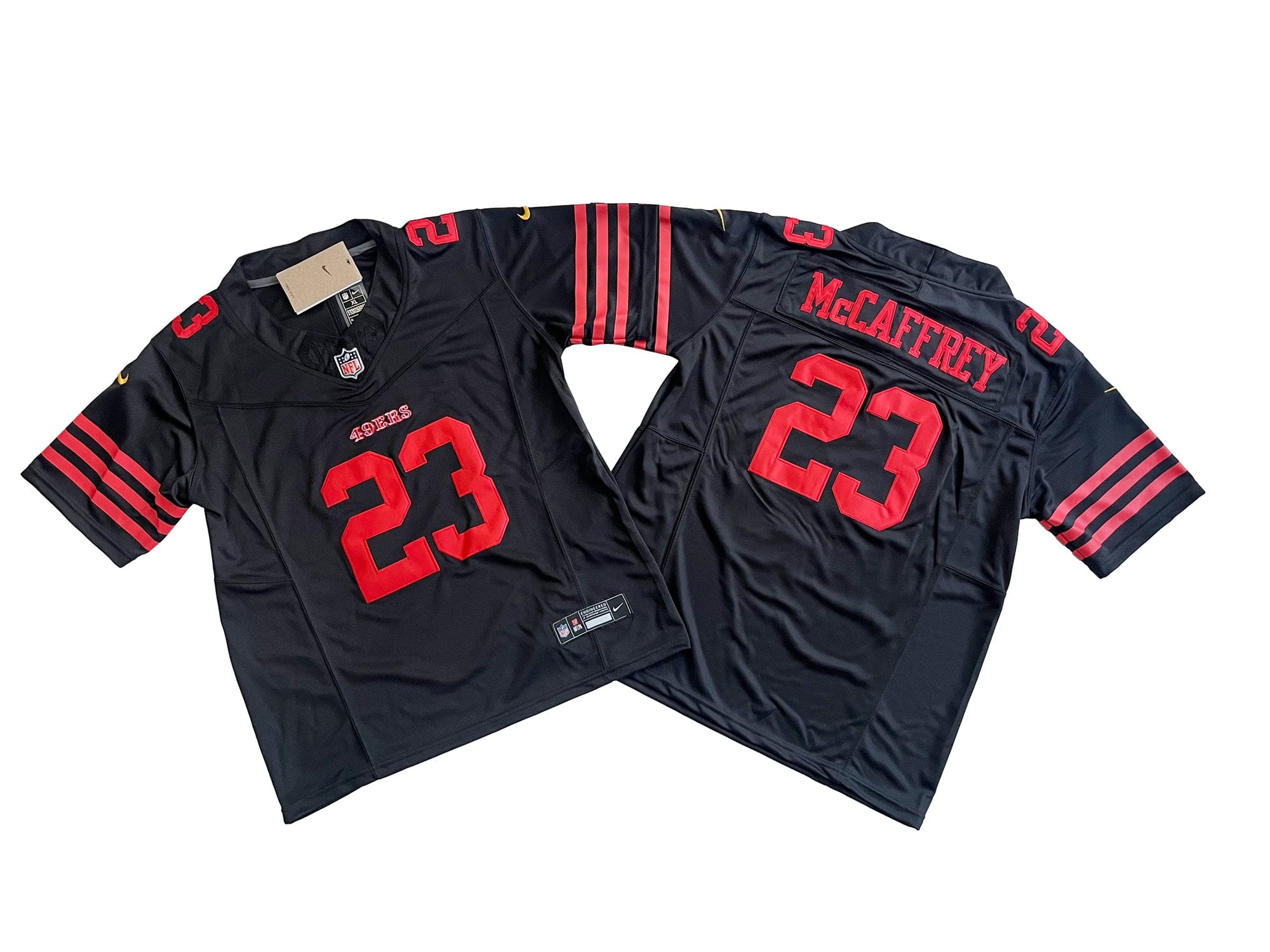 San Francisco 49ers 23# Christian McCaffrey Youth Nike Vapor F.U.S.E. Limited Jers mysite